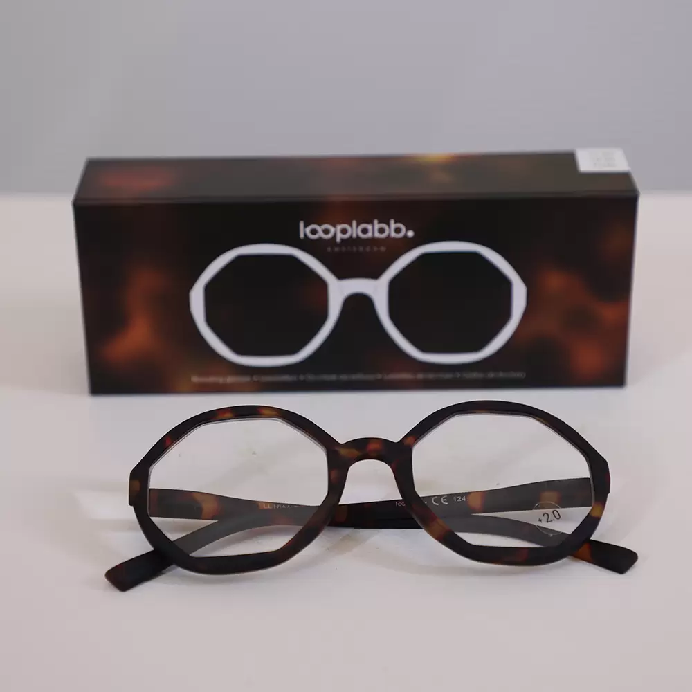 READING GLASSES LOLITA TURTLE +2